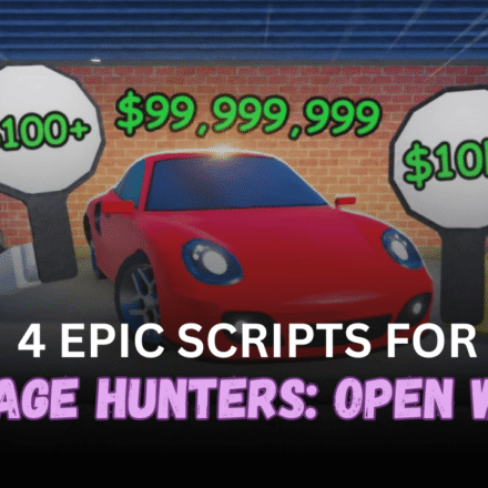 4 Epic Storage Hunters Open World Scripts - Auto Farm, Auto Bid, ESP & Vehicle Utilities
