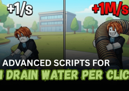 3 Advanced +1 Drain Water Per Click Scripts - Auto Drain, Rebirth, Fishing & Stage Farming